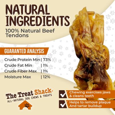 7 to 9-in Meaty Beef Tendon Sticks Natural Dog Chew Treats, Jumbo, 6 count