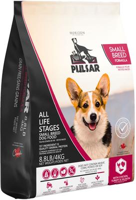 Pulsar Adult Grain-Free Chicken, Turkey & Salmon Small Breed Dry Dog Food, 8.8-lb bag