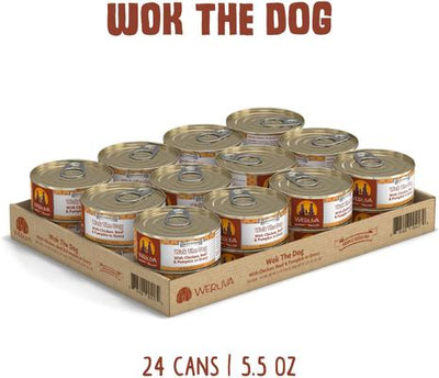 Wok the Dog with Chicken, Beef & Pumpkin in Gravy Grain-Free Canned Dog Food, 5.5-oz, case of 24