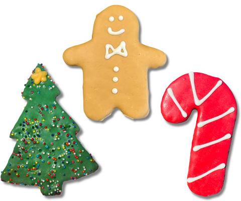 Christmas Spirit Peanut Butter & Honey Assorted Crunchy Dog Treats, 18 count