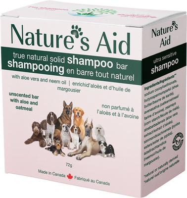 Champú sólido para perros True Natural sin perfume, con aloe y avena