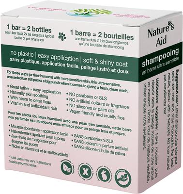 True Natural Solid Unscented Aloe & Oatmeal Dog Shampoo Bar