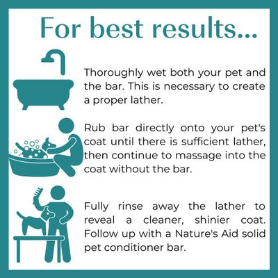 True Natural Solid Unscented Aloe & Oatmeal Dog Shampoo Bar