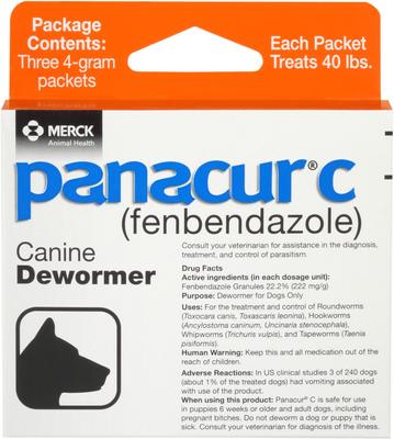 C Canine Dewormer, 4-g, 3 count