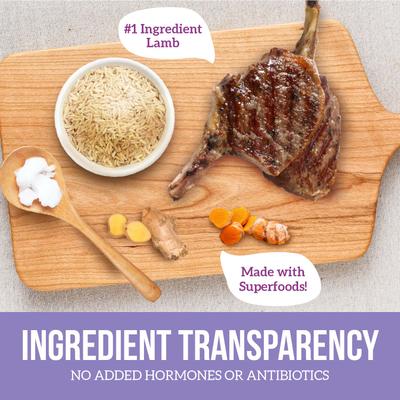 Lamb & Brown Rice Dry Dog Food, 15-lb bag