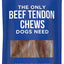 The Only Beef Tendon Chews Dogs Need Hard Chew Dog Treats, 10 count