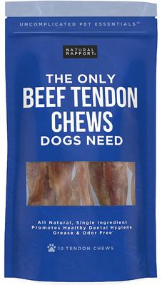 The Only Beef Tendon Chews Dogs Need Hard Chew Dog Treats, 10 count