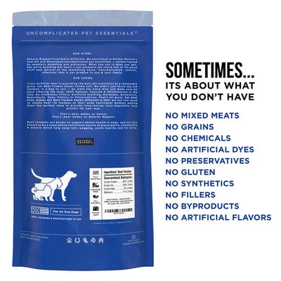 The Only Beef Tendon Chews Dogs Need Hard Chew Dog Treats, 10 count