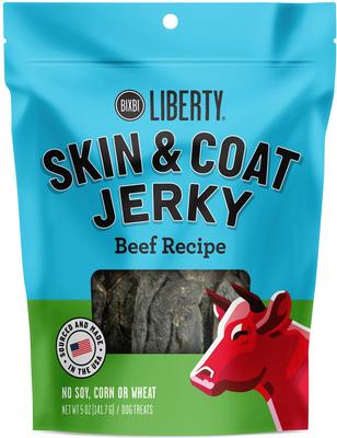 Liberty Skin & Coat Beef Liver Recipe Grain-Free Jerky Dog Treats, 5-oz bag