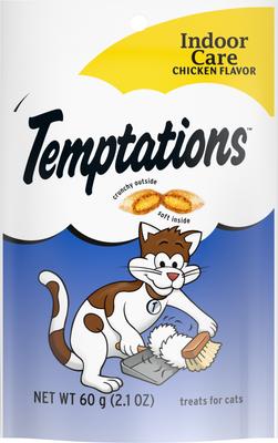 Indoor Care Chicken Flavor Soft & Crunchy Cat Treats, 2.1-oz bag