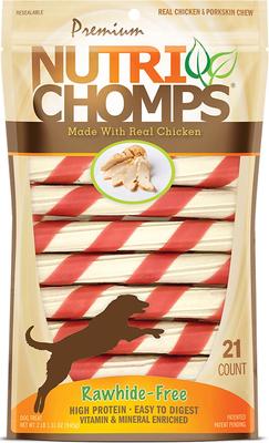 6-inch Chicken Wrapped Twist Chew Dog Treats, 21 count