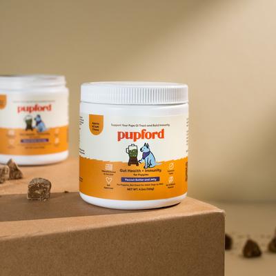Gut Health & Immunity Peanut Butter & Jelly Flavored Soft Chew Digestive Support Supplement for Puppies, 60 count