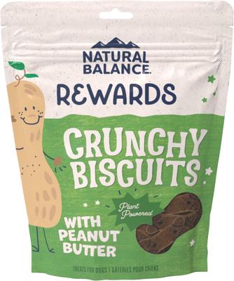 Galletas crujientes para perros con sabor a mantequilla de cacahuete Rewards, bolsa de 14 oz