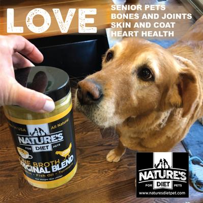 Original Blend Beef Bone Broth Dry Dog & Cat Food Topping, 16-oz jar