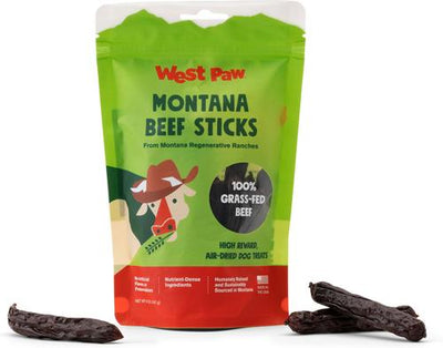 Montana Beef Sticks High-Protein Air-Dried Dog Treats, 6-oz bag