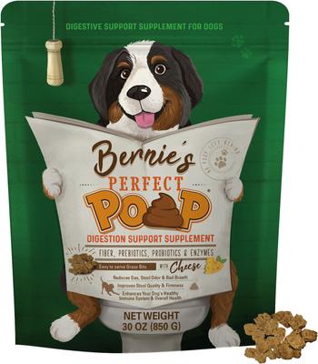 Perfect Poop Cheddar Cheese Flavor Digestion Support Dog Supplement, 12.8-oz bag