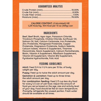 98% Beef Grain-Free Canned Dog Food, 13-oz, case of 12