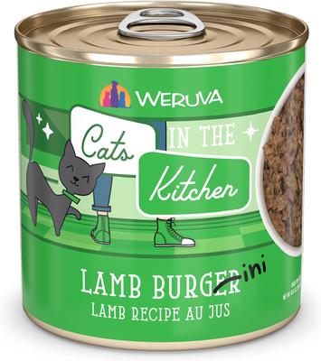 Cats in the Kitchen Lamb Burgini Lamb Au Jus Grain-Free Wet Cat Food, 10-oz, case of 12