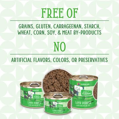 Cats in the Kitchen Lamb Burgini Lamb Au Jus Grain-Free Wet Cat Food, 10-oz, case of 12