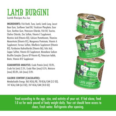 Cats in the Kitchen Lamb Burgini Lamb Au Jus Grain-Free Wet Cat Food, 10-oz, case of 12