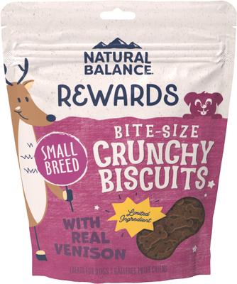 Rewards Small Breed Venison Flavored Crunchy Biscuit Dog Treats, 8-oz bag