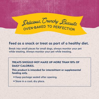 Rewards Small Breed Venison Flavored Crunchy Biscuit Dog Treats, 8-oz bag