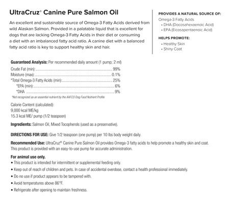 Pure Salmon Oil Dog Supplement, 32-fl oz bottle