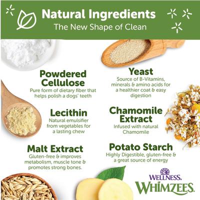 by Wellness Occupy Antler Dental Chews Natural Grain-Free Dental Dog Treats, Medium, 12 count