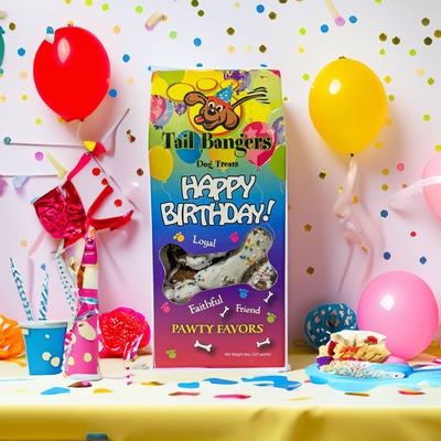 Happy Birthday Caddy Peanut Butter & Honey Crunchy Dog Treats, 8-oz bag