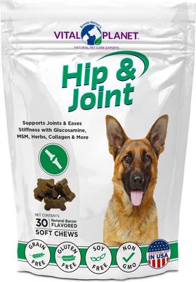 Hip & Joint Bacon Flavor Soft Chew Dog Supplement, 30 count