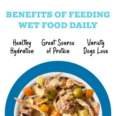Awesome Shiny, Chicken Breast & Brown Rice Recipe with Veggies & Flaxseed Adult Gluten-Free Shredded Canned Wet Dog Food, 6-oz can, case of 8