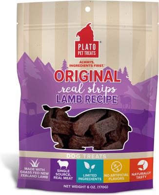 Original Real Strips Lamb Dog Treat, 18-oz bag