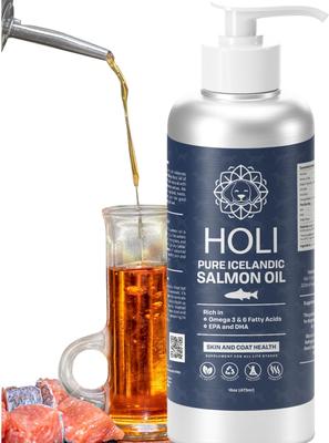 Pure Icelandic Salmon Oil Skin & Coat Health Dog Supplement, 10-fl oz bottle