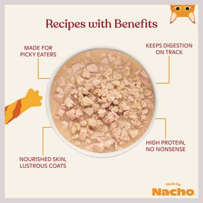 Made by Nacho Cage Free Minced Chicken Recipe with Bone Broth Wet Cat Food, 2.5-oz cup, case of 10