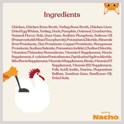Made by Nacho Cage Free Minced Chicken Recipe with Bone Broth Wet Cat Food, 2.5-oz cup, case of 10