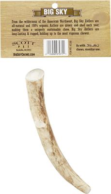 Natural Elk Antler Dog Chews, Medium