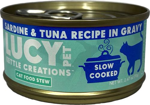 Kettle Creations Sardine & Tuna Recipe in Gravy Wet Cat Food, 2.47-oz can, case of 12