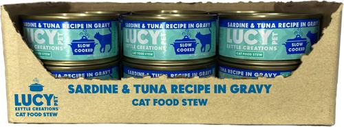 Kettle Creations Sardine & Tuna Recipe in Gravy Wet Cat Food, 2.47-oz can, case of 12