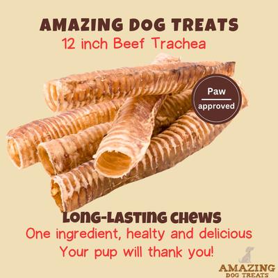 12-in Beef Trachea Dog Treats, 5 count