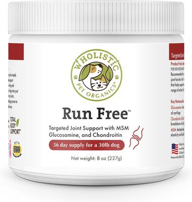 Run Free Powder Supplement for Dogs & Cats, 8-oz jar