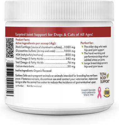 Run Free Powder Supplement for Dogs & Cats, 8-oz jar