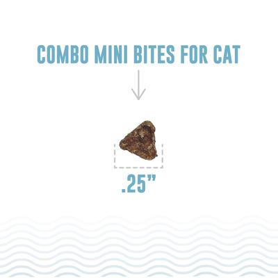 Grain-Free Mini Cod & Shrimp Combo Bites Adult Crunchy Cat Treats, 1.7-oz bag