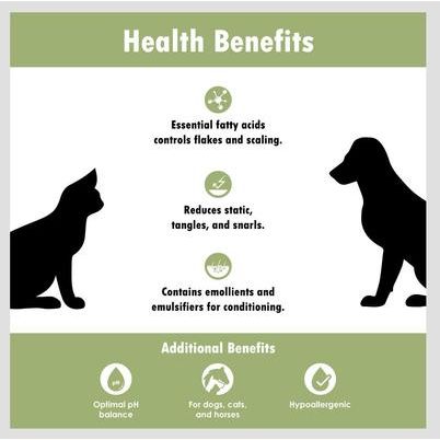 Champú hipoalergénico y desodorante EFA-Lyt con ácidos grasos esenciales para perros y gatos, botella de 355 ml