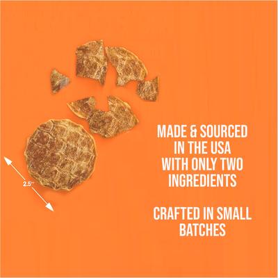 Barkin Burger Salmon & Pumpkin Dog Treat, 4-oz bag