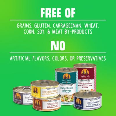 Jammin' Salmon with Chicken & Salmon in Pumpkin Soup Grain-Free Canned Dog Food, 14-oz, case of 12