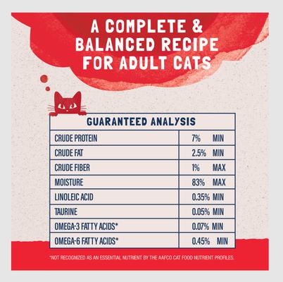 Comida para gatos sin cereales Platefulls Salmon, Tuna & Crab Formula en salsa, bolsitas de 3 oz, caja de 24