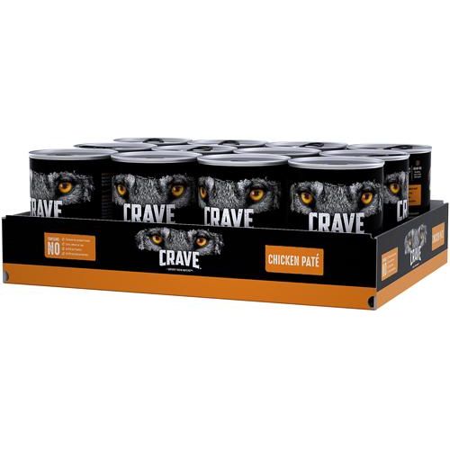 Alimento húmedo enlatado para perros sin cereales, Chicken Pate, 12 onzas (caja de 12)