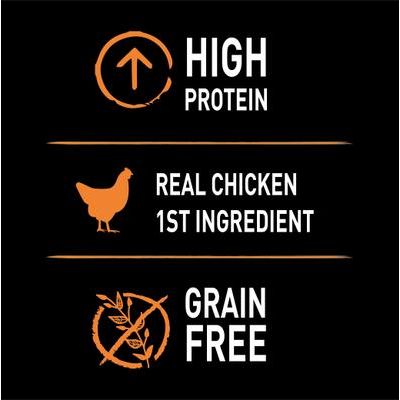 Alimento húmedo enlatado para perros sin cereales, Chicken Pate, 12 onzas (caja de 12)