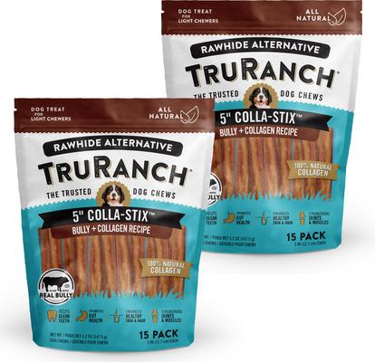 Bully Collagen Sticks Dog Treats, 5-in, 30 count