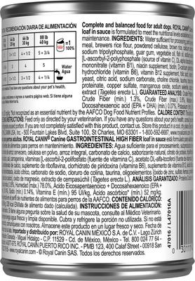 Gastrointestinal High Fiber Loaf in Sauce Wet Dog Food, 13.5-oz can, case of 24